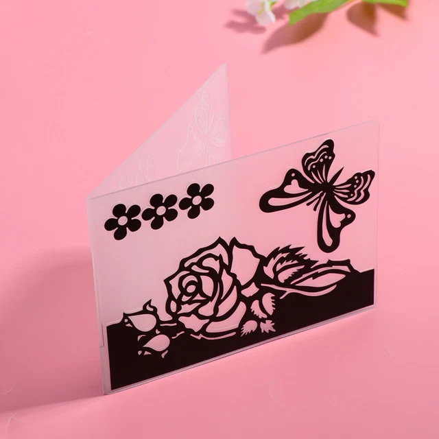 Scrapbooking carpeta de estampado pendiente morir hágalo usted mismo plantilla de papel