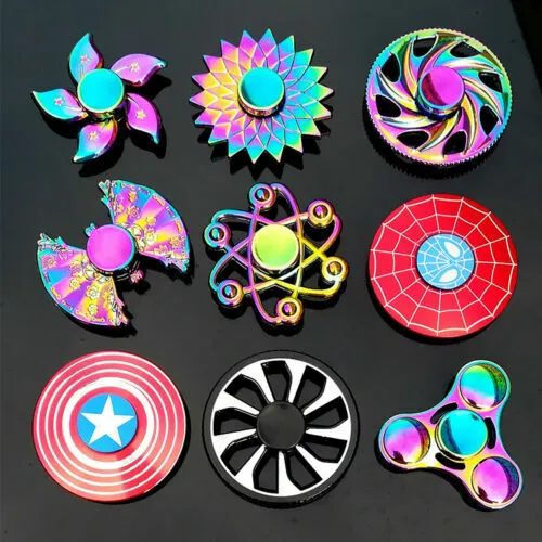 Fidget Spinner Finger Hand Focus Spin EDC Bearing Stress Toys Rainbow Collection