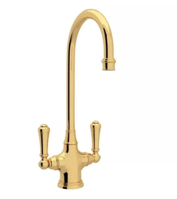 Perrin & Rowe Georgian Era Bar Prep Sink Faucet U.4711EG-2 English Gold New $120