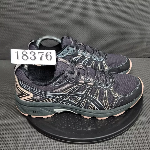 ASICS GEL VENTURE 7 Trail Running Shoes Womens Sz 9 Gray Pink Athletic ...