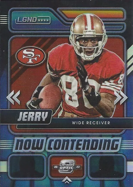 2022 Panini Contenders Optic Prizm Now Contending Jerry Rice #40 CASE HIT