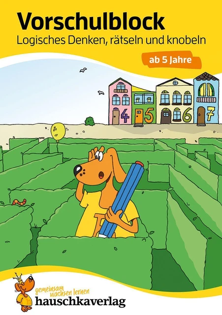 Vorschulblock - Logisches Denken, rätseln und knobeln ab 5 Jahre Linda Bayerl