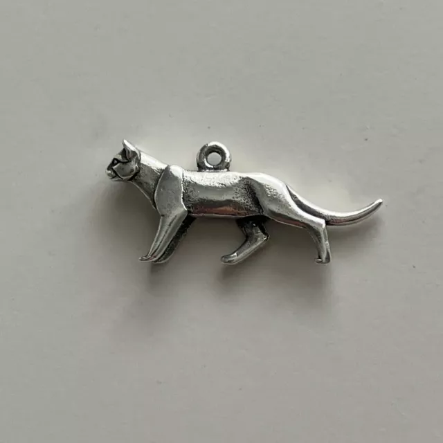 James Avery Sterling Retired  3D Cougar Charm