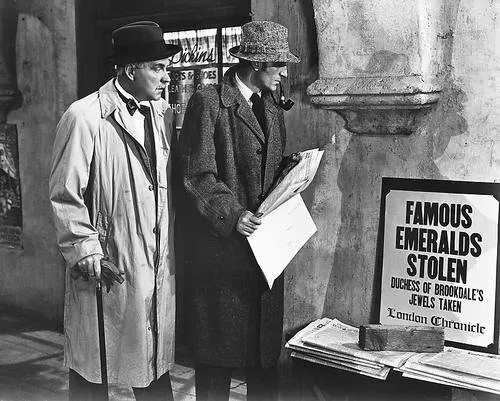 Basil Rathbone The Adventures Of Sherlock Holmes 24x30 Poster