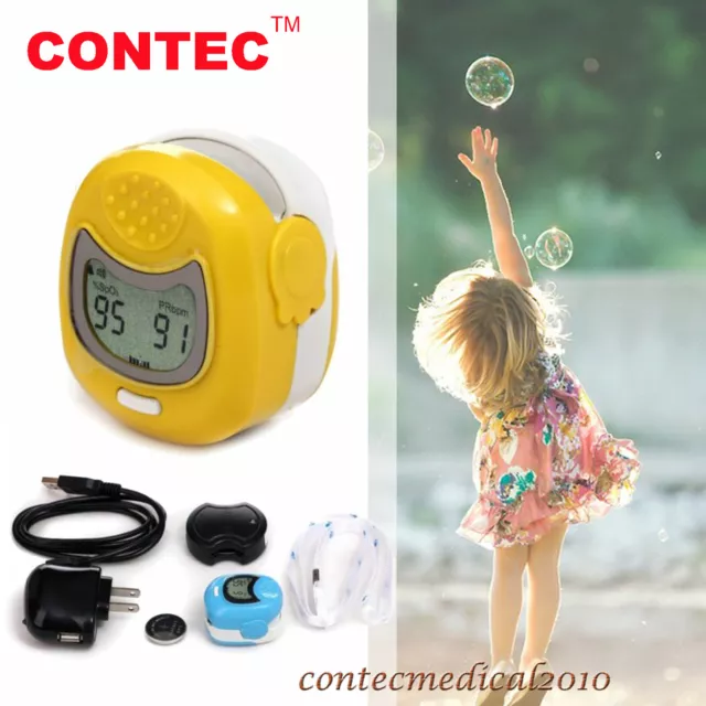 LCD Finger tip Pulse Oximeter Spo2 sensor O2 MONITOR for KIDS CHILD pediatric