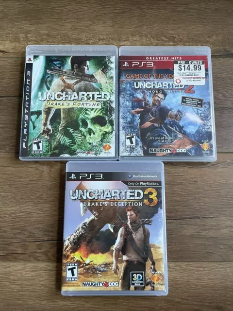 Uncharted 1 best sale 2 3 ps3