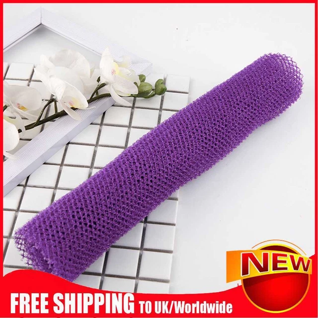 Red depuradora corporal portátil esponja africana de nailon para uso diario (púrpura)