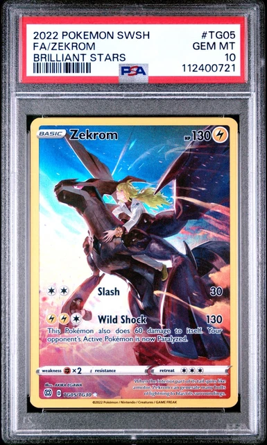 PSA 10 ZEKROM Full Art VMAX Climax Japanese Pokemon Card 195