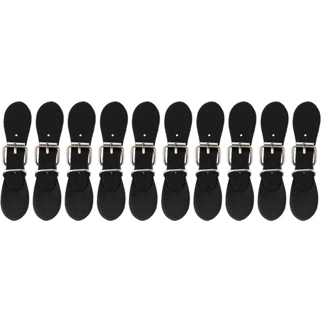 10 Pairs Wooden Sewing Buttons Coat Closure Metal Buckle Sealing Clip