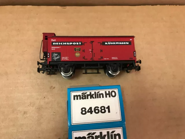 Märklin 84681 Kühlwagen mit Bremserhaus "Reichspost"  NEU + OVP