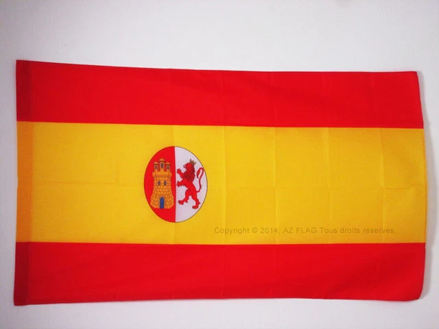 DRAPEAU ESPAGNE ROYAL 150x90cm - DRAPEAU ESPAGNOL 90 x 150 cm - DRAPEAUX - Neuf
