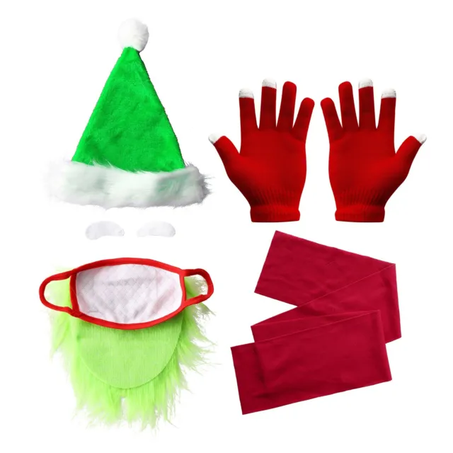 Unisex Cosplay Accessories Breathable Christmas Costumes Soft 5-Piece Props
