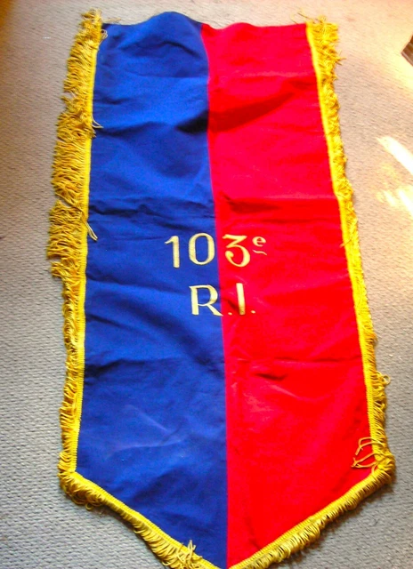 ANCIEN FANION MILITAIRE Volontaires de la France libre Nandaï Nouvelle