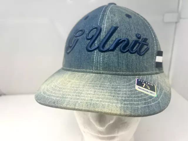 VTG G Unit Hat Cap Reebok 7 1/4 Gray Y2K Rare 50 Cent HipHop Wear