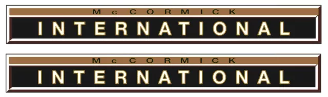 Mc Cormick Aufkleber international 624 gold 2 x Logo Emblem Sticker Label IHC