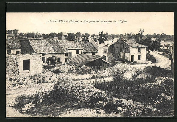 CPA Aubreville, Vue prise de la montee de l´Eglise