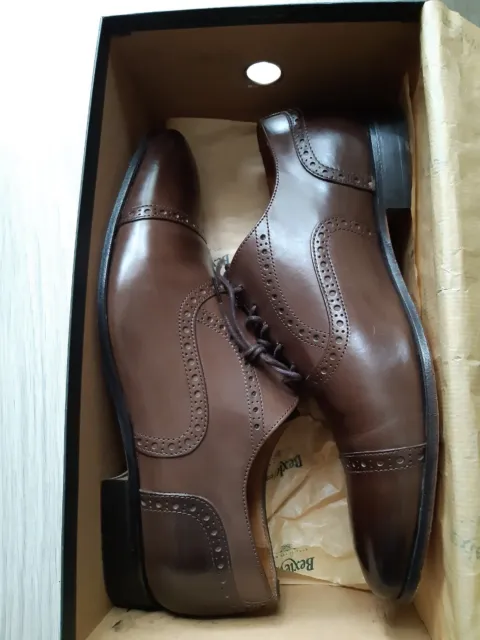 Chaussures de ville homme à lacets taille 42 1/2 en cuir marron Bexley