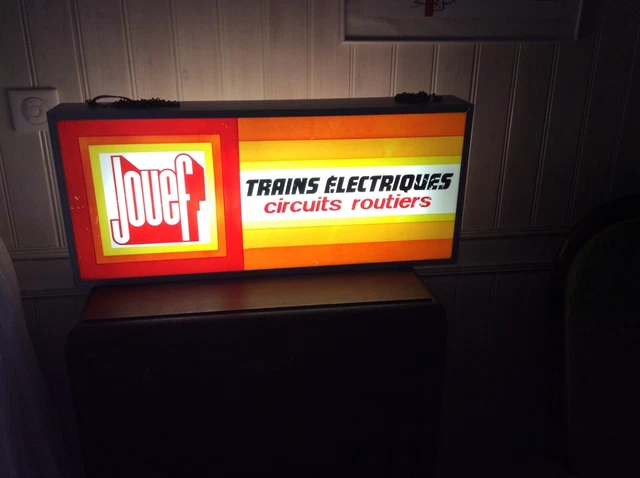 Enseigne Lumineuse Animée MTH Trains – Déco Vintage Pour Passionnés De Trains