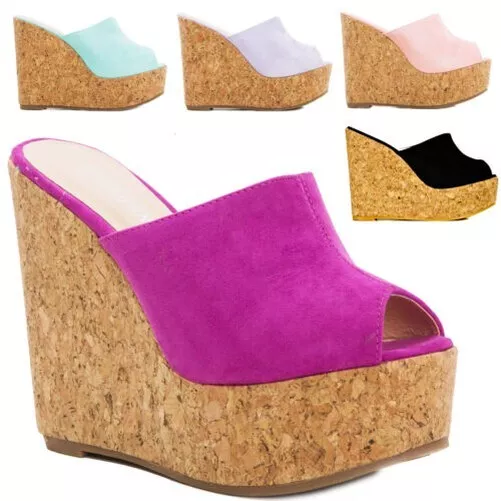 Sandales Malati à Semelles Compensées Taille 40 Beige - Occasion