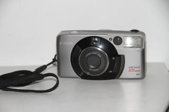Canon Sure Shot 105 Zoom Filmkamera 35 mm. Getestet und funktioniert. Kostenlose Garantie.