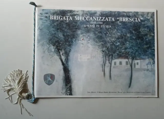 B342 Calendario Brigata Meccanizzata Brescia 1989 Con Cordoncino