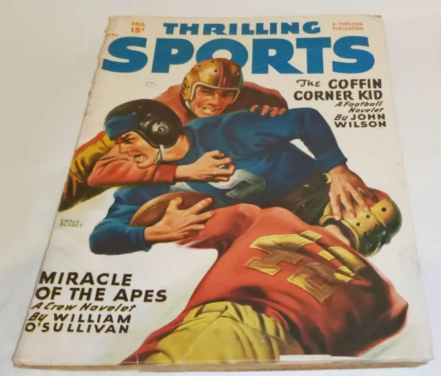Thrilling Sports Magazine Fall 1949 Vintage Pulp Magazine