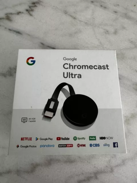 Google Chromecast Ultra 4K Digital Media Streamer - Black (GA3A00403A14)