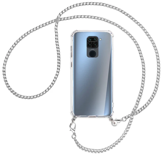 Collier pour Xiaomi Redmi Note 9 / 10X 4G chaîne en métal (A) Coque téléphone