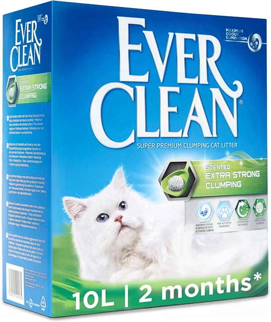 Arraca para gatos extra fuerte Ever Clean, 10 litros, perfumada