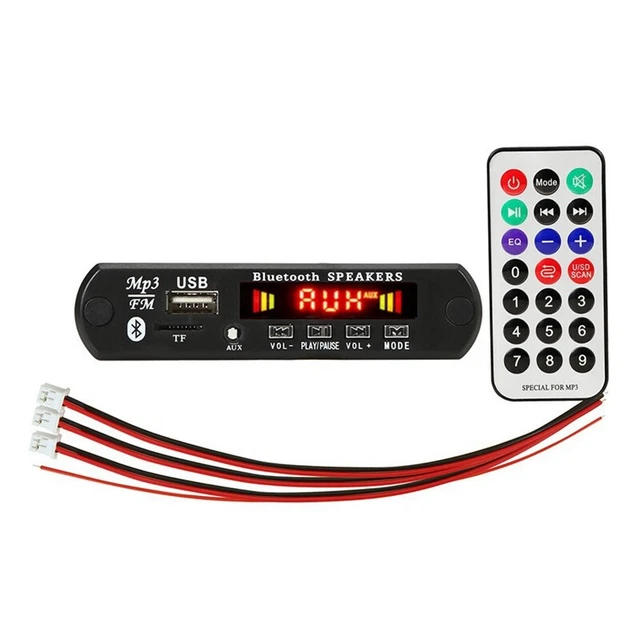 Scheda decoder 2X3W Bluetooth 5.0 MP3 lettore auto modulo radio FM X6L1