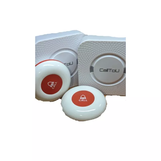 CallToU Wireless Caregiver Pager Smart Call System 2 SOS Call Button Nurse Alert