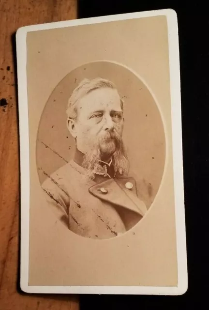 Mann mit Bart in Uniform Förster ? ca. 1870er Jahre CDV Chr. Schildknecht Fürth