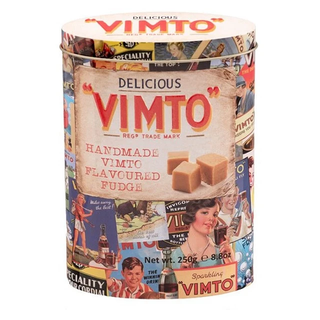 Latta caramella scozzese aromatizzata Vimto fatta a mano 250 g/regalo festa del papà - spedizione veloce