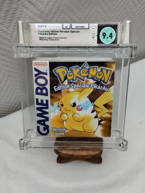 JEUX WATA GAMES Nintendo Game Boy CIB - Pokémon version jaune - Grade 9 ...