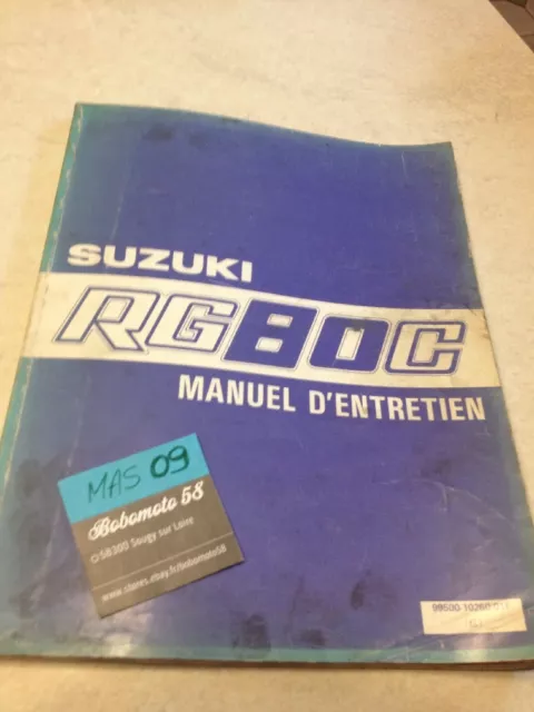 Suzuki RG80C RG80 80RG RG 80 C manuel revue technique atelier moto édition 1985