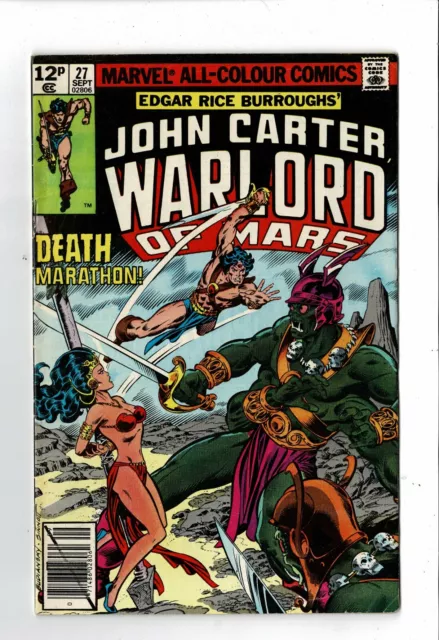 Marvel comics Edgar Rice Burroughs John Carter Warlord of Mars No. 27 Sept 1979