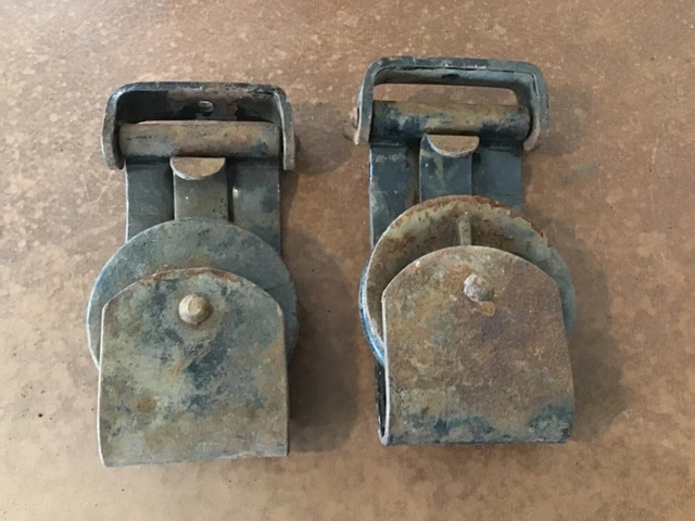 2 Barn Door Sliding Door Rollers Hangers Pulleys