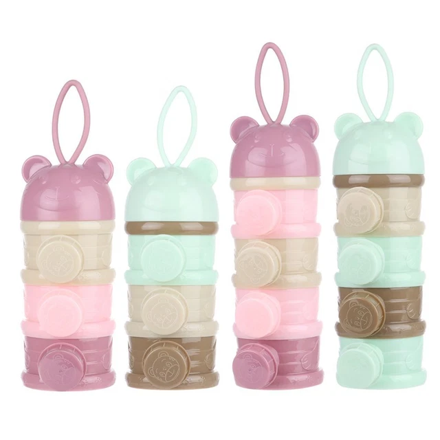 Bear Baby Caja de Almacenamiento de Alimentos Contenedor de Snacks Aperturas Caja de Cereales Caja de Leche en Polvo