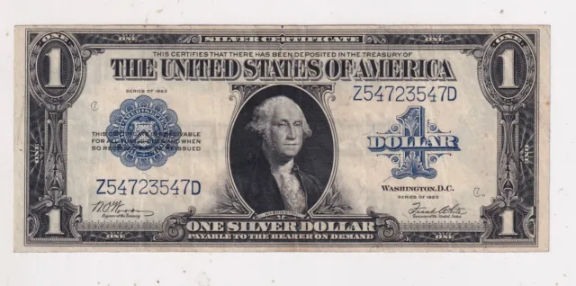 1923 Scarce Usa $1 Banknote P189  M17
