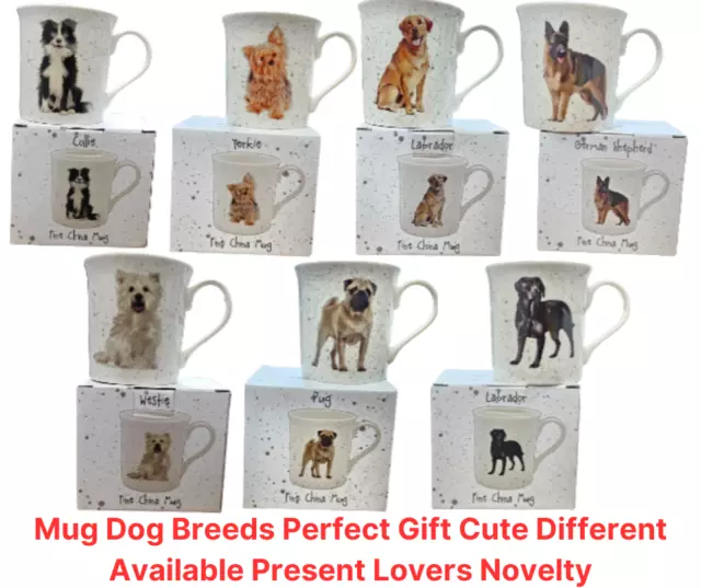 Mug Dog Breeds Perfect Gift Cute Different Available Present Lovers Novelty