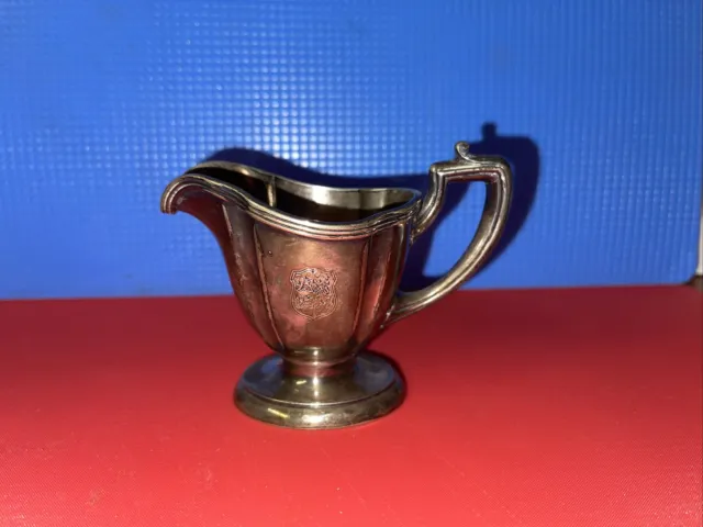 Vintage HOTEL BRUNSWICK Silver Plated Creamer Pitcher 2 oz