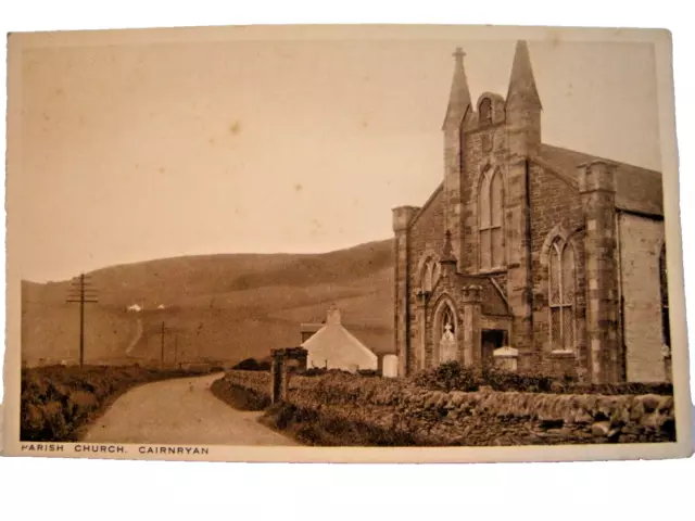 Postcard. Parish Church, CAIRNRYAN. Wigtownshire. Unused. VG.