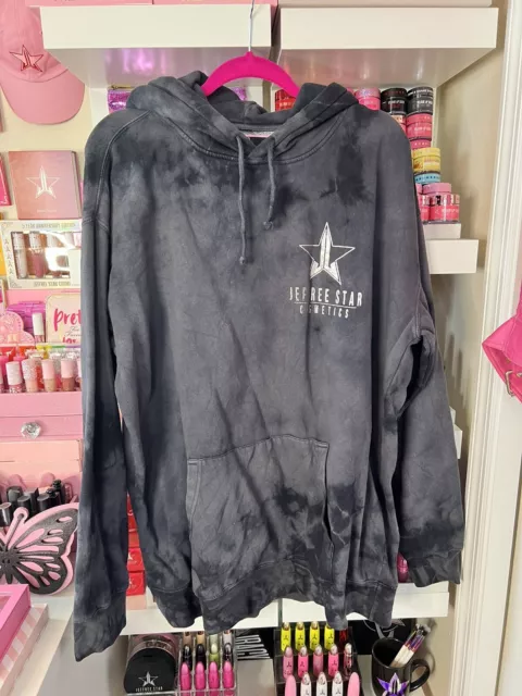 RARE JEFFREE STAR Cosmetics Black Onyx Tie Dye Hoodie Size XL 60.00 PicClick
