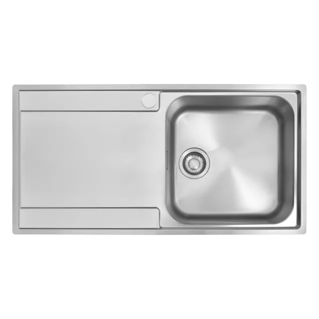 Franke ascona inset sink stainless steel 1.5 bowl 1000 x 510mm hotsell