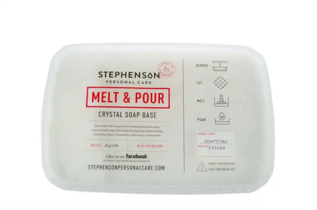 Stephenson - Goats Milk - Melt and Pour Soap Base 500g-11.5kg