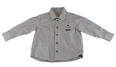 Jacadi Jacadi Garçon Acore Naturel/Blanc Cassé Chemise Bouton Taille 4 Ans Nwt 