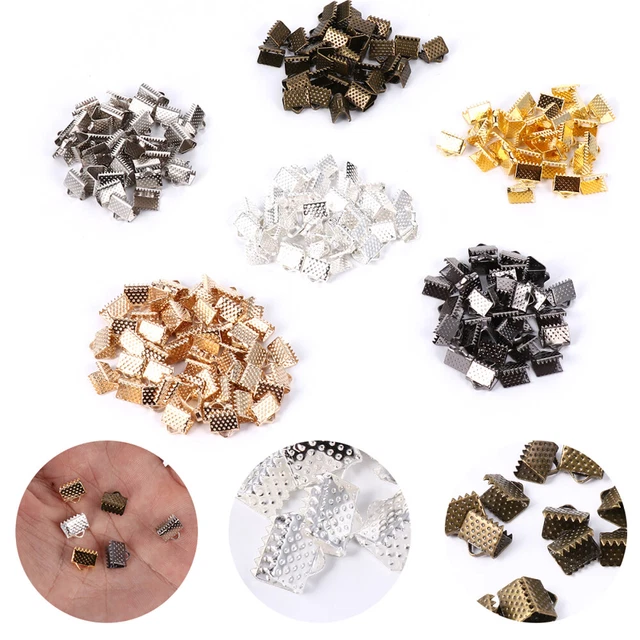 Clip de metal joyería de mano clip para cordones de joyería cinta acabado clips hierro