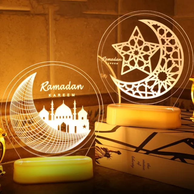 du ramadan Karim Ramadan Décoration Moubarak pour l'Aïd al - Fitr Lampe de nuit