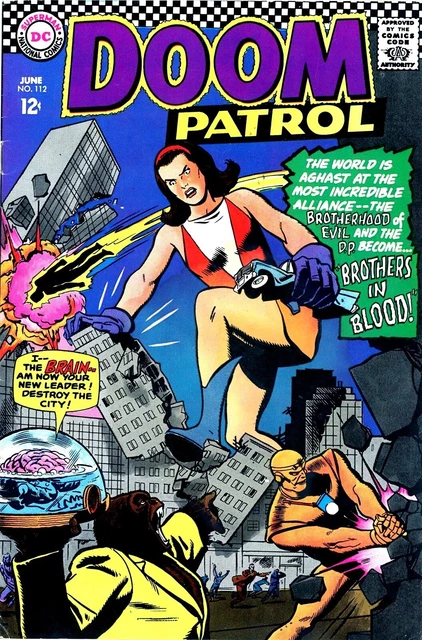 Doom Patrol #112 Dc 1967 Brotherhood Of Evil -Beast Boy Origin-Nice!