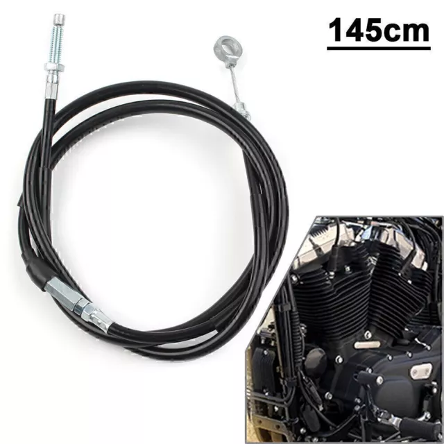 Motorcycle 57" 145cm Brake Clutch Cable For Harley Sportster 883 1200 Black